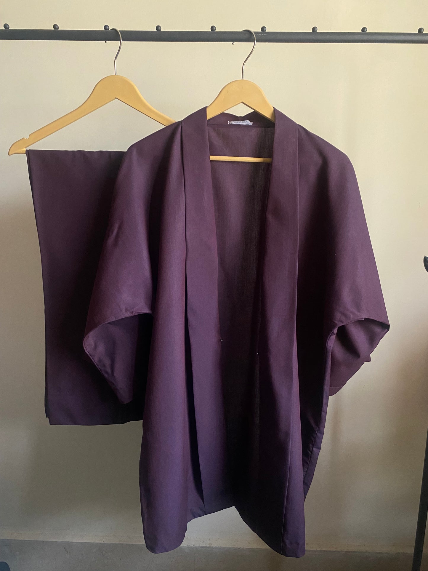 Maroon Solid Kimono Co-ord Set (Mid Season)