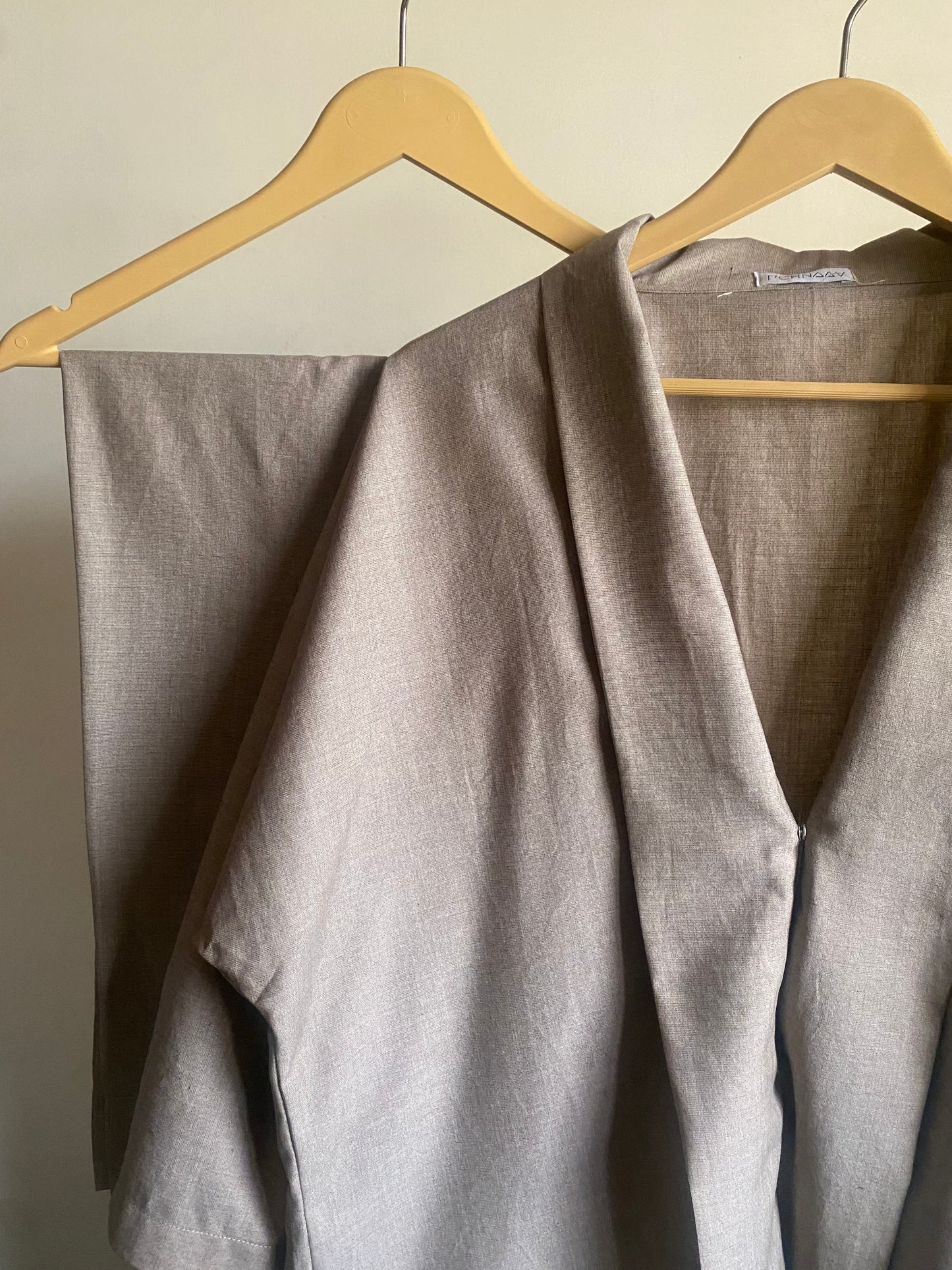 Sand Solid Kimono Co-ord Set (Winter)