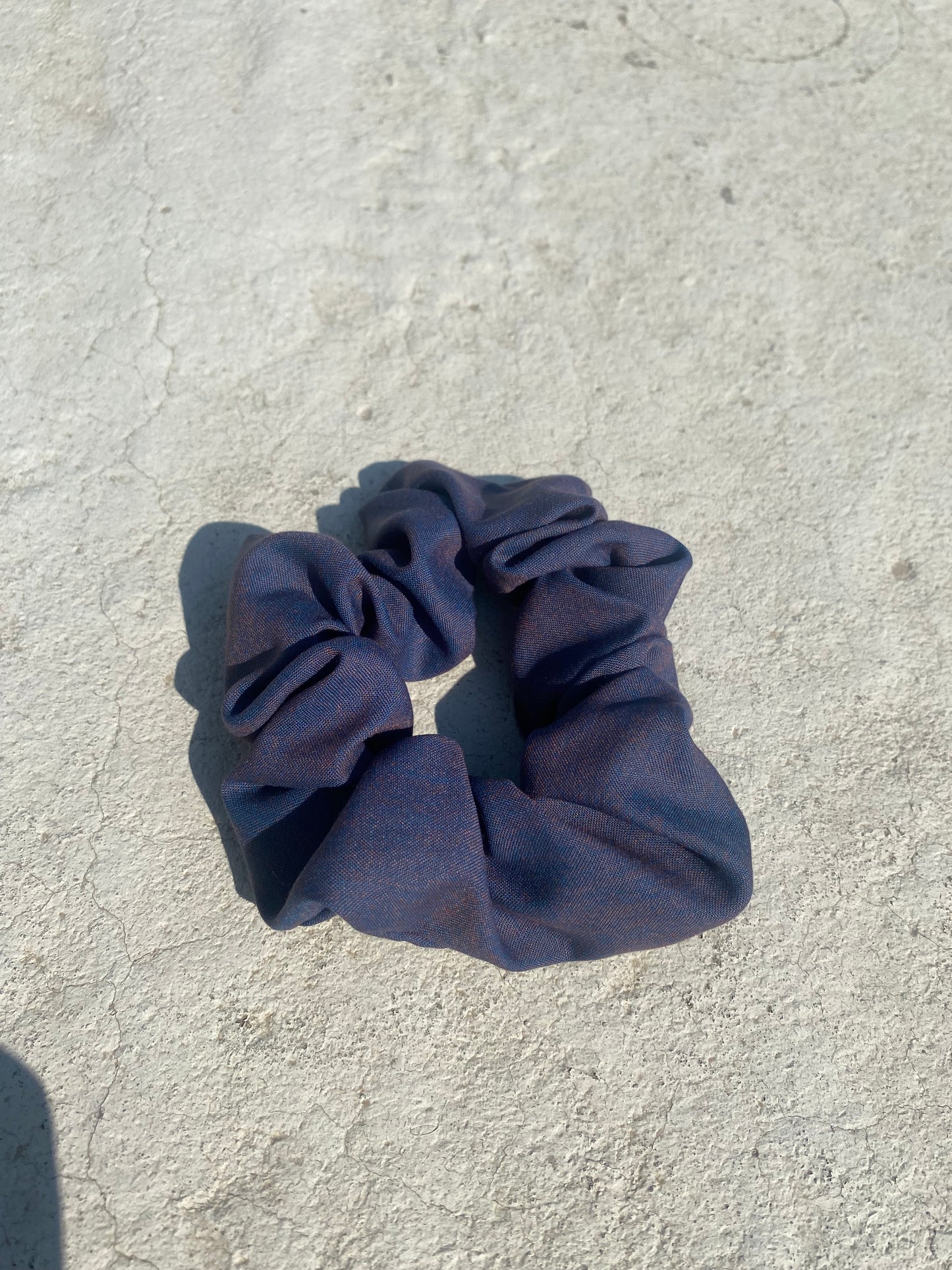 Purple Grey Scrunchie