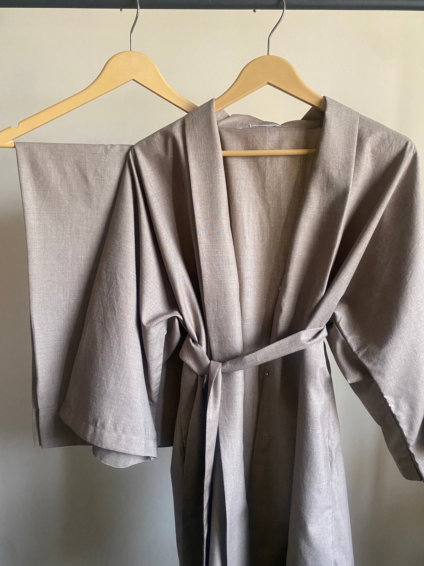 Sand Solid Kimono Co-ord Set (Winter)