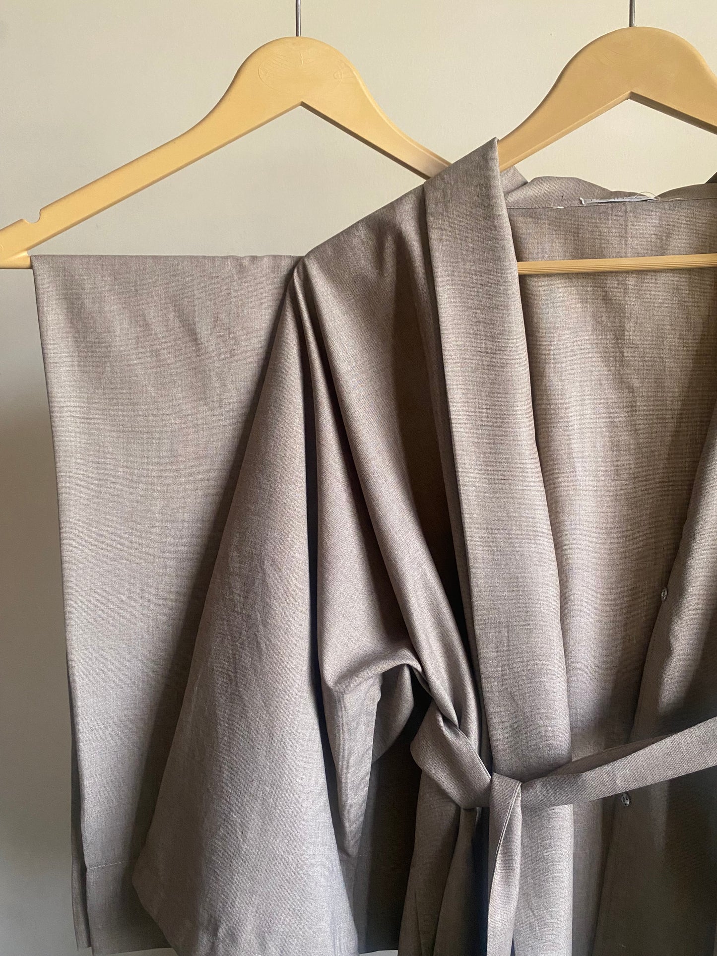 Sand Solid Kimono Co-ord Set (Winter)