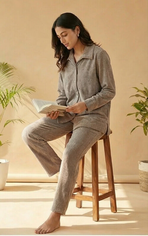 Beige Corduroy Co-ord