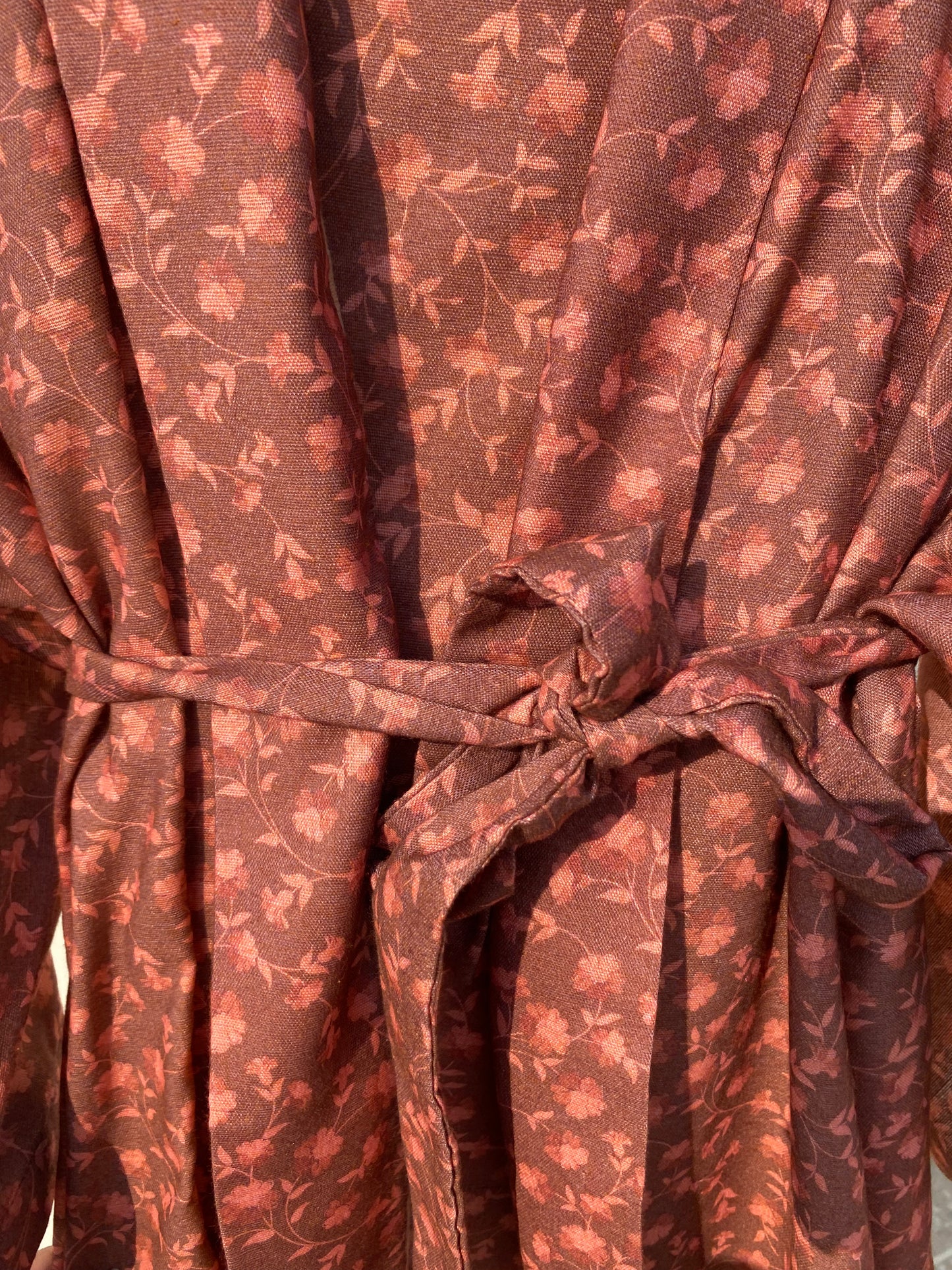 Dusty Pink Floral Kimono Co-ord Set (Winter)