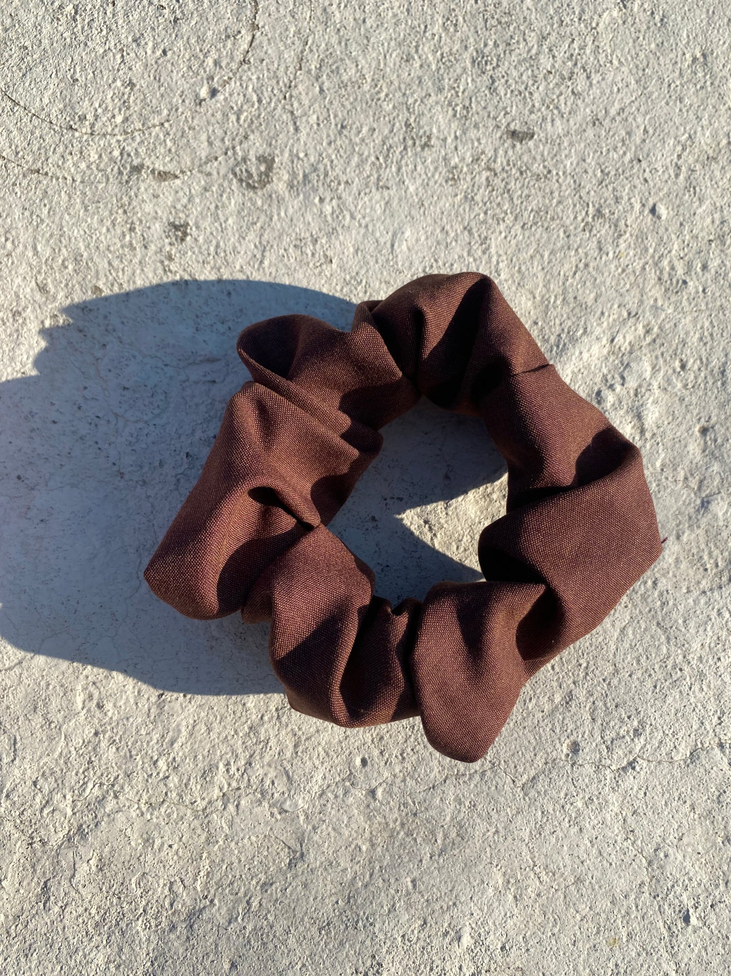 Brown Scrunchie