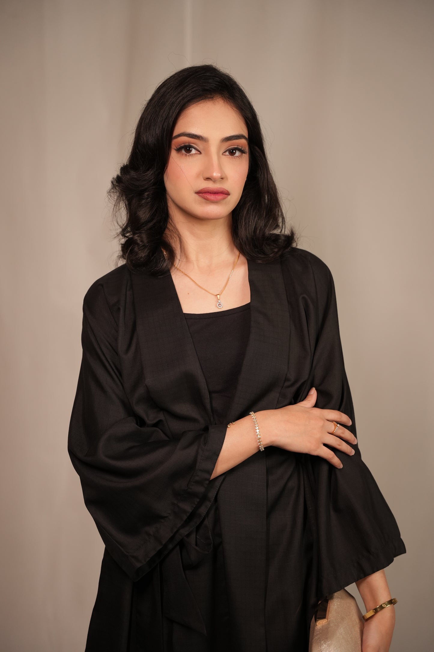 Classic Black Kimono Co-ord Set