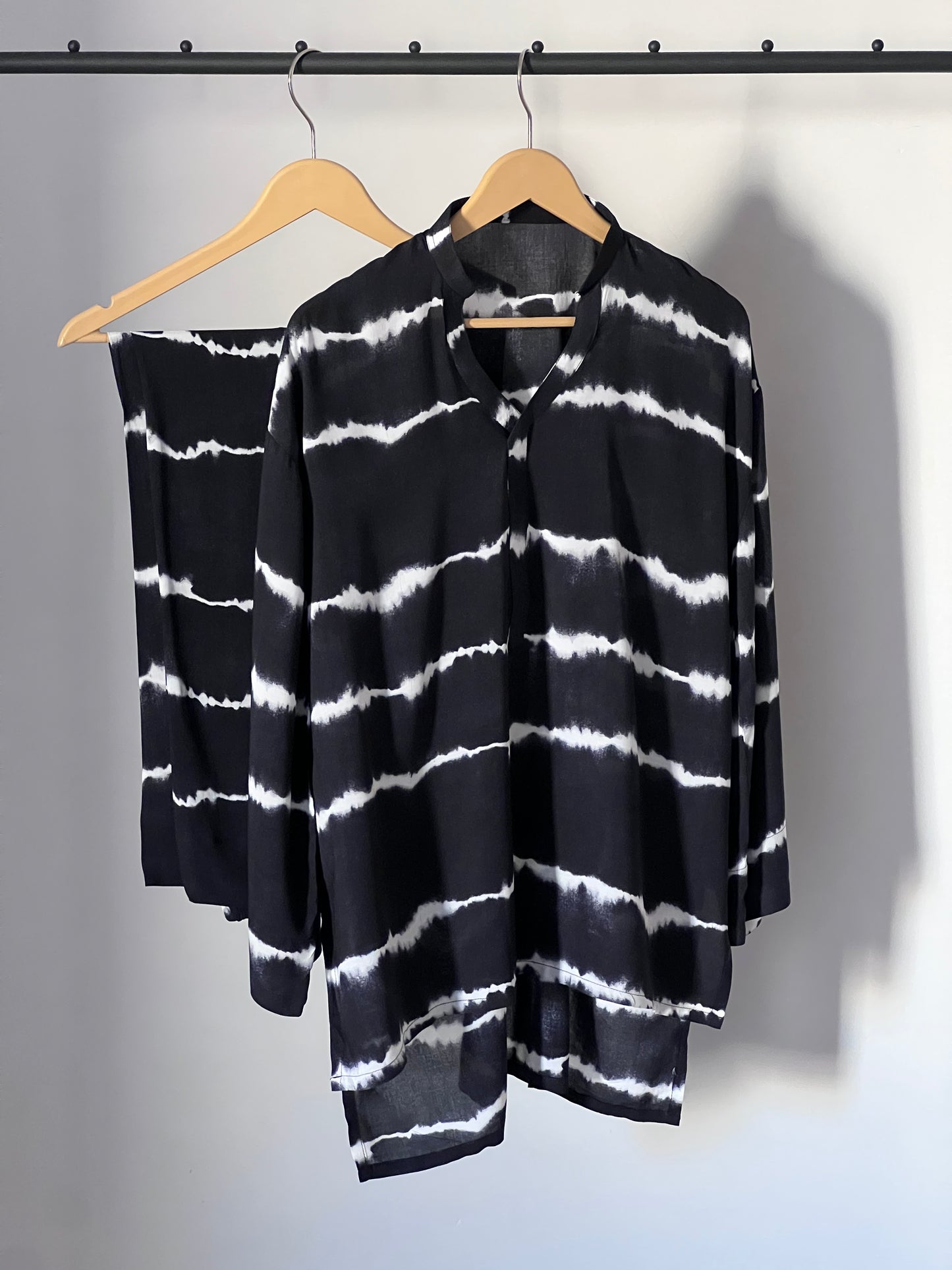 Black Tie-Dye Co-ord Set