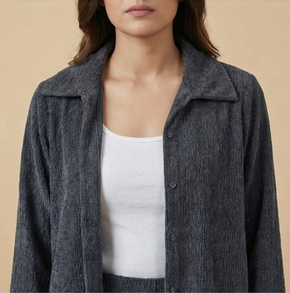 Grey Corduroy Co-ord