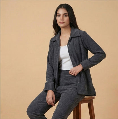 Grey Corduroy Co-ord