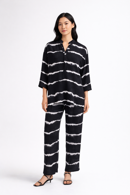 Black Tie-Dye Co-ord Set