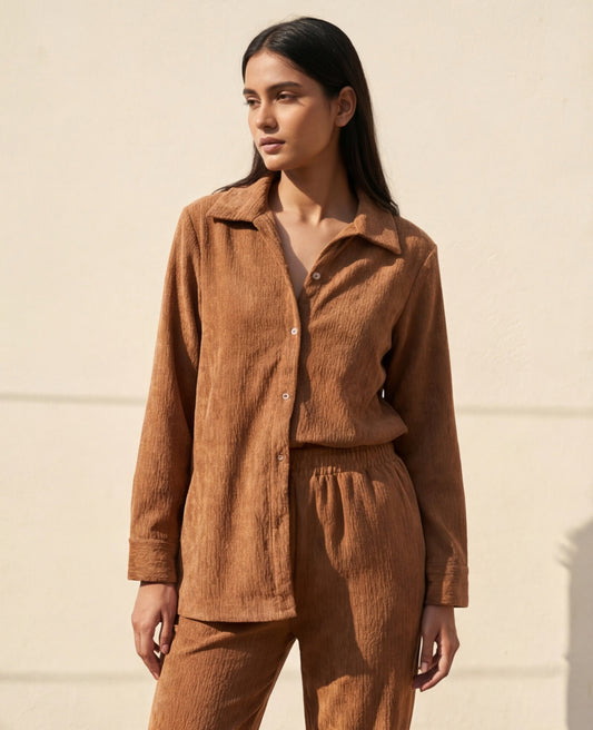 Camel Corduroy Co-ord