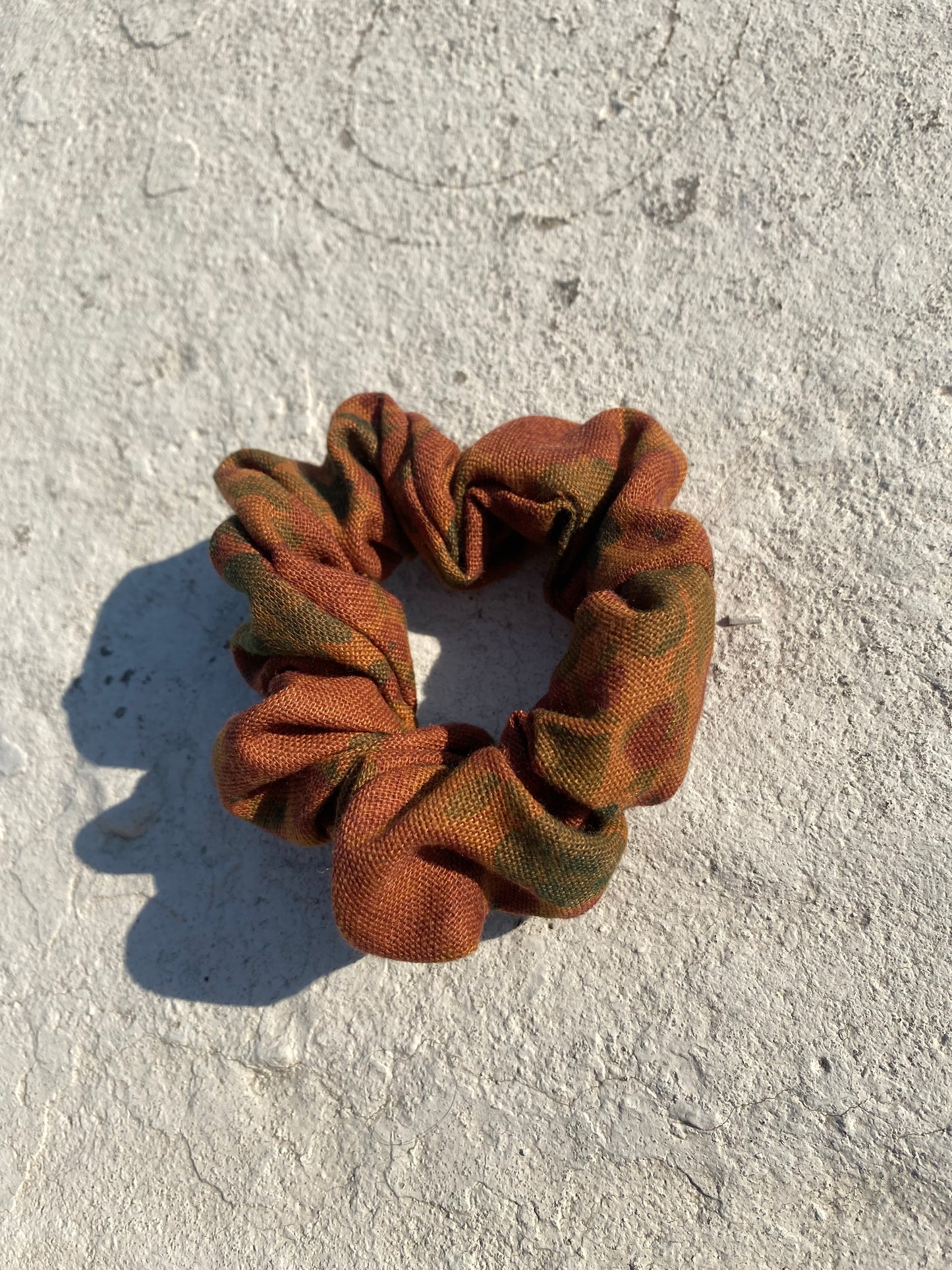 Ginger Floral Scrunchie