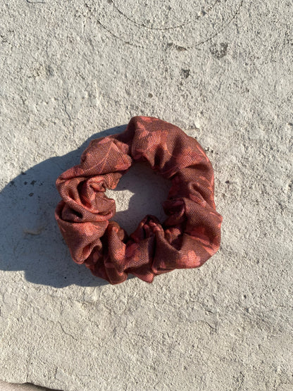 Dusty Pink Floral Scrunchie