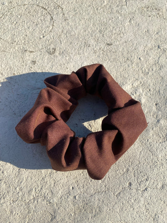 Brown Scrunchie