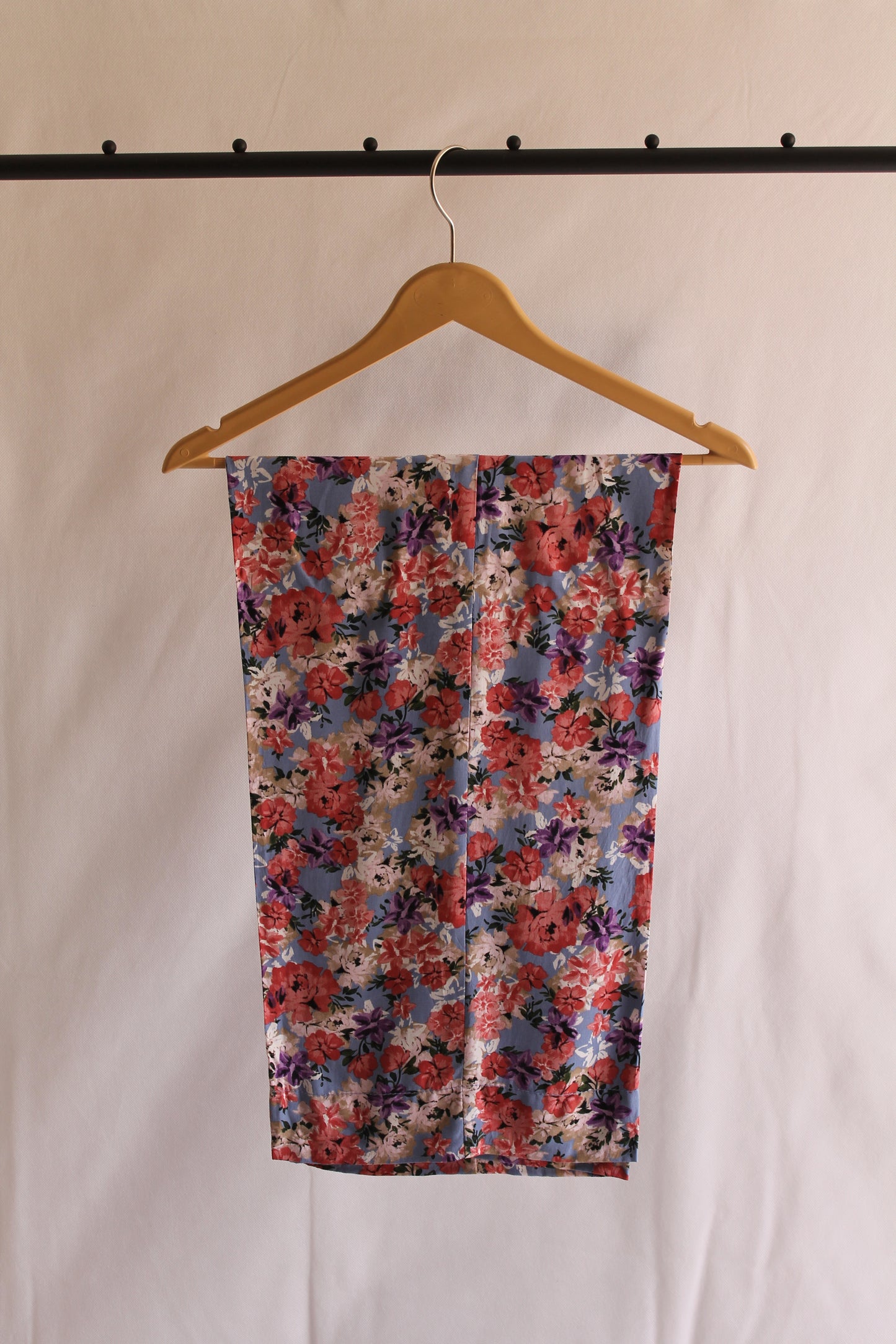 Blue Floral Printed Linen Co ord Set