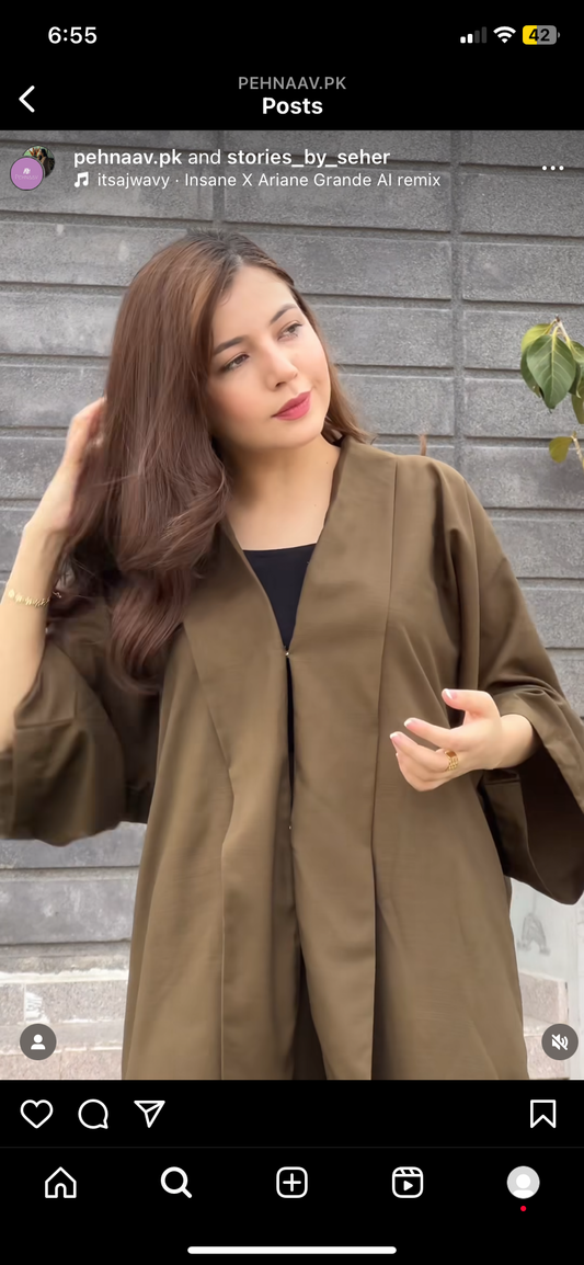 Olive Green Kimono Co-ord Set