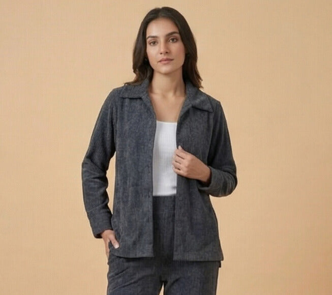 Grey Corduroy Co-ord