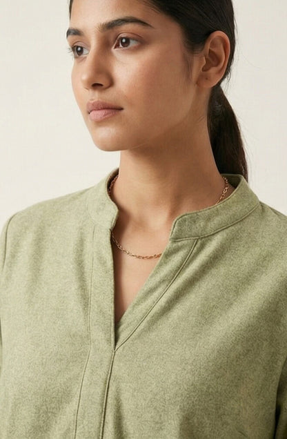 Light Green Wool Blend Co-ord